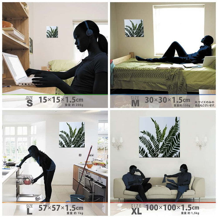 植物 PHOTO XLサイズ 100cm×100cm アートパネル ファブリックパネル アートボード 壁掛け 日本製 ラッピング付き 店舗 カフェ ラウンジ ロビー ホテル 法人 lib-pho-0016-xlの画像