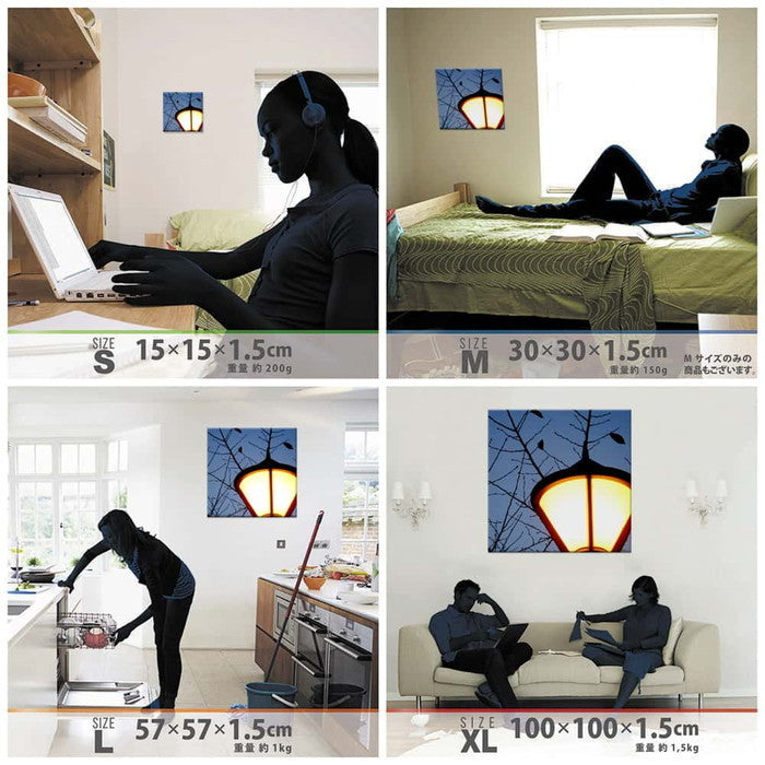 街頭 PHOTO XLサイズ 100cm×100cm アートパネル ファブリックパネル アートボード 壁掛け 日本製 ラッピング付き 店舗 カフェ ラウンジ ロビー ホテル 法人 lib-pho-0017-xlの画像