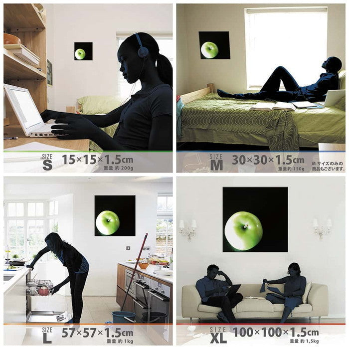 フルーツ VEGETABLE FRUIT XLサイズ 100cm×100cm アートパネル ファブリックパネル アートボード 壁掛け 日本製 ラッピング付き 店舗 カフェ ラウンジ ロビー ホテル 法人 lib-pho-0035-xlの画像