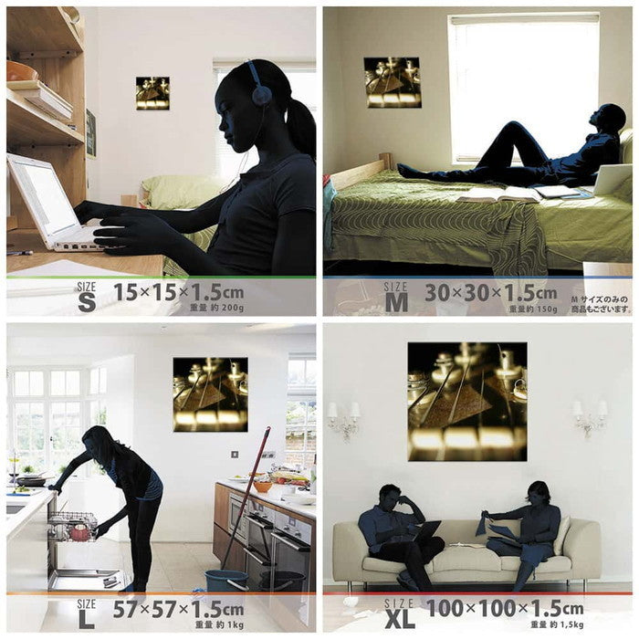 楽器 MUSIC XLサイズ 100cm×100cm アートパネル ファブリックパネル アートボード 壁掛け 日本製 ラッピング付き 店舗 カフェ ラウンジ ロビー ホテル 法人 lib-pho-0038-xlの画像