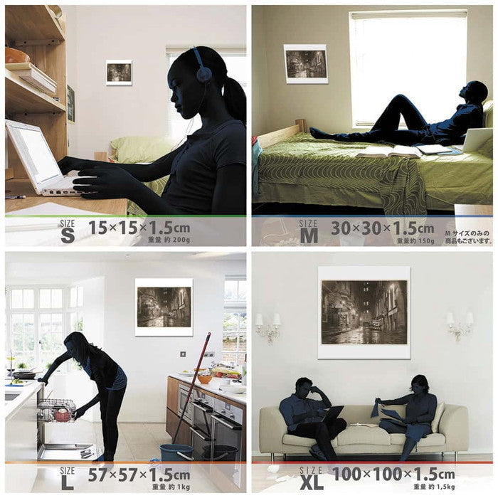 セピア写真 PHOTO Mサイズ 30cm×30cm アートパネル ファブリックパネル アートボード 壁掛け 日本製 ラッピング付き 店舗 カフェ ラウンジ ロビー ホテル 法人 lib-pho-0041-mの画像