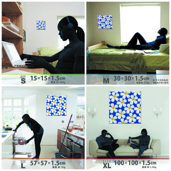 花 pho-0107 XLサイズ 100cm×100cm アートパネル ファブリックパネル アートボード 壁掛け 日本製 ラッピング付き 店舗 カフェ ラウンジ ロビー ホテル 法人 lib-pho-0107-xlの画像
