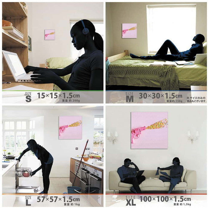 モダンアート phot-1812-003 Lサイズ 57cm×57cm アートパネル ファブリックパネル アートボード 壁掛け 日本製 ラッピング付き 店舗 カフェ ラウンジ ロビー ホテル 法人 lib-phot-1812-003-lの画像