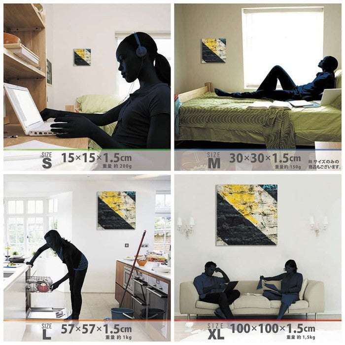 ストリート poht-1805-03 XLサイズ 100cm×100cm アートパネル ファブリックパネル アートボード 壁掛け 日本製 ラッピング付き 店舗 カフェ ラウンジ ロビー ホテル 法人 lib-poht-1805-03-xlの画像