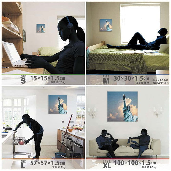 ニューヨーク poht-1805-09 XLサイズ 100cm×100cm アートパネル ファブリックパネル アートボード 壁掛け 日本製 ラッピング付き 店舗 カフェ ラウンジ ロビー ホテル 法人 lib-poht-1805-09-xlの画像