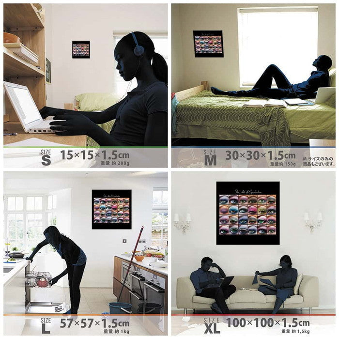 ビューティー モチーフ POP XLサイズ 100cm×100cm アートパネル ファブリックパネル アートボード 壁掛け 日本製 ラッピング付き 店舗 カフェ ラウンジ ロビー ホテル 法人 lib-pop-0008-xlの画像