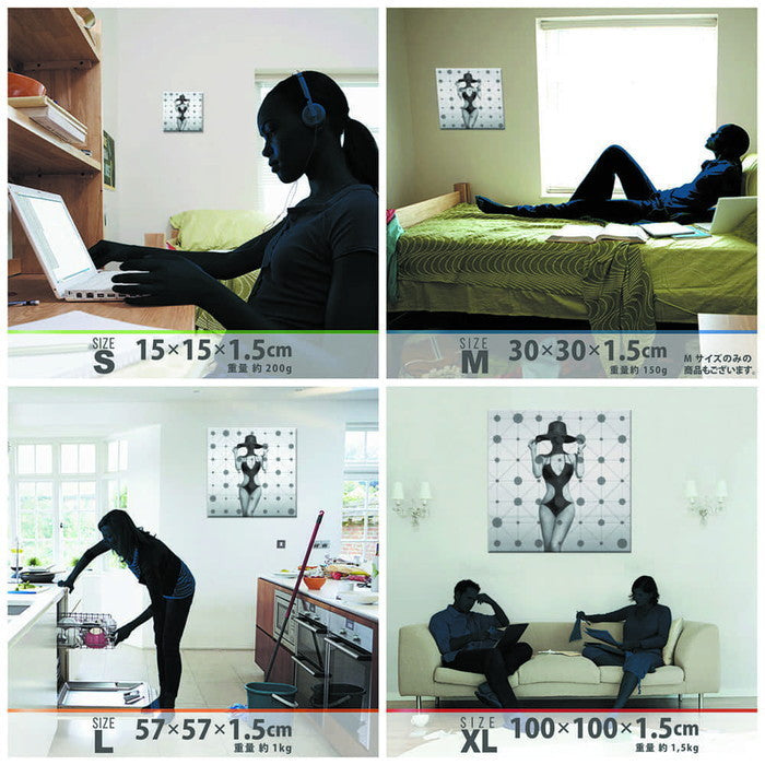 セクシー pop-0089 XLサイズ 100cm×100cm アートパネル ファブリックパネル アートボード 壁掛け 日本製 ラッピング付き 店舗 カフェ ラウンジ ロビー ホテル 法人 lib-pop-0089-xlの画像