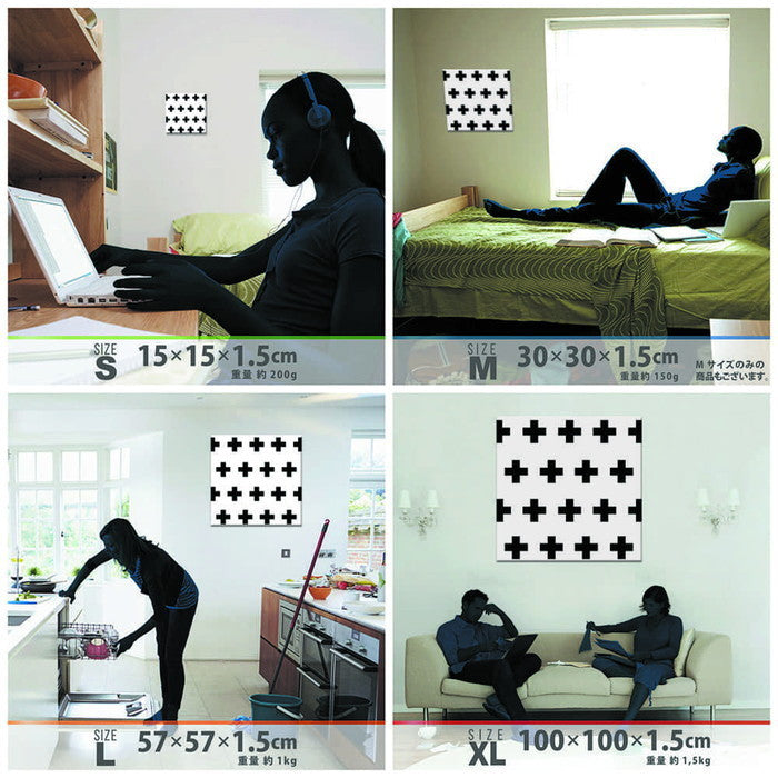 幾何学模様 pop-0104-wh XLサイズ 100cm×100cm アートパネル ファブリックパネル アートボード 壁掛け 日本製 ラッピング付き 店舗 カフェ ラウンジ ロビー ホテル 法人 lib-pop-0104-wh-xlの画像