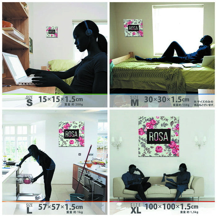 バラ ポップアート ローズ pop-1611-002 XLサイズ 100cm×100cm アートパネル ファブリックパネル アートボード 壁掛け 日本製 ラッピング付き 店舗 カフェ ラウンジ ロビー ホテル 法人 lib-pop-1611-002-xlの画像