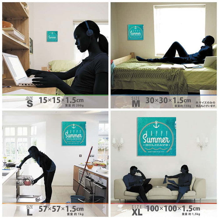 タイポグラフィ popa-1705-01 XLサイズ 100cm×100cm アートパネル ファブリックパネル アートボード 壁掛け 日本製 ラッピング付き 店舗 カフェ ラウンジ ロビー ホテル 法人 lib-popa-1705-01-xlの画像