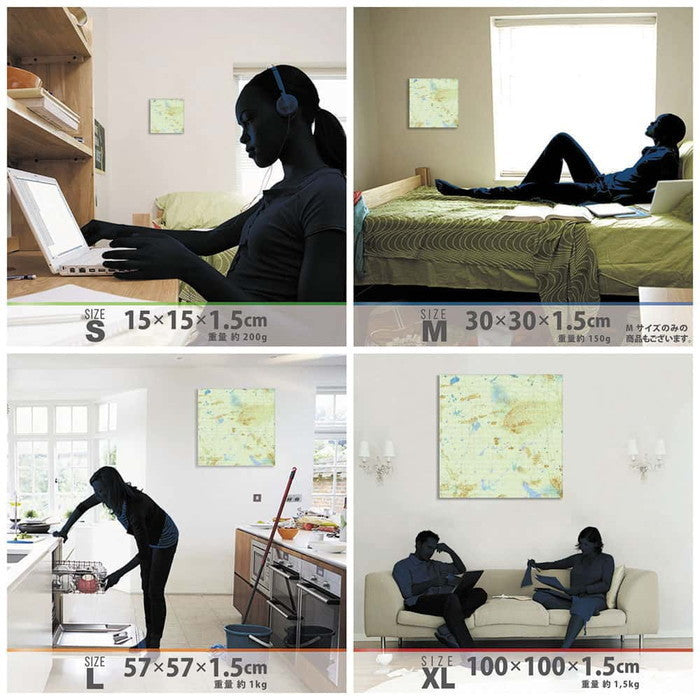 モダン popa-1903-017 XLサイズ 100cm×100cm アートパネル ファブリックパネル アートボード 壁掛け 日本製 ラッピング付き 店舗 カフェ ラウンジ ロビー ホテル 法人 lib-popa-1903-017-xlの画像