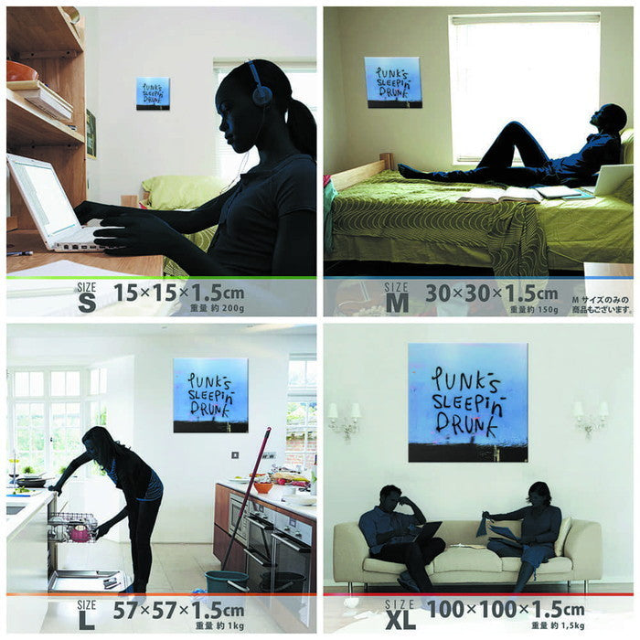 乾シンイチロウ sin-0018 乾シンイチロウ Mサイズ 30cm×30cm アートパネル ファブリックパネル アートボード 壁掛け 日本製 ラッピング付き 店舗 カフェ ラウンジ ロビー ホテル 法人 lib-sin-0018-mの画像