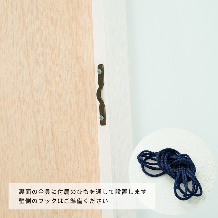 細枠 ウォールミラー幅42cm 天然木 北欧風 日本製 ナチュラル 鏡 全身鏡 姿見 高級感 木製 ワイド 壁掛け nag-nk-7の画像