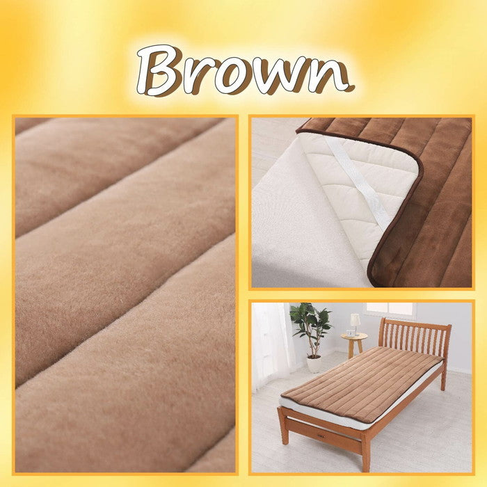 西川 日本製 泉大津 アクリル マイヤー毛布 あったか敷きパッド 洗える CP2554NS ダブル nis-11703777s3の画像