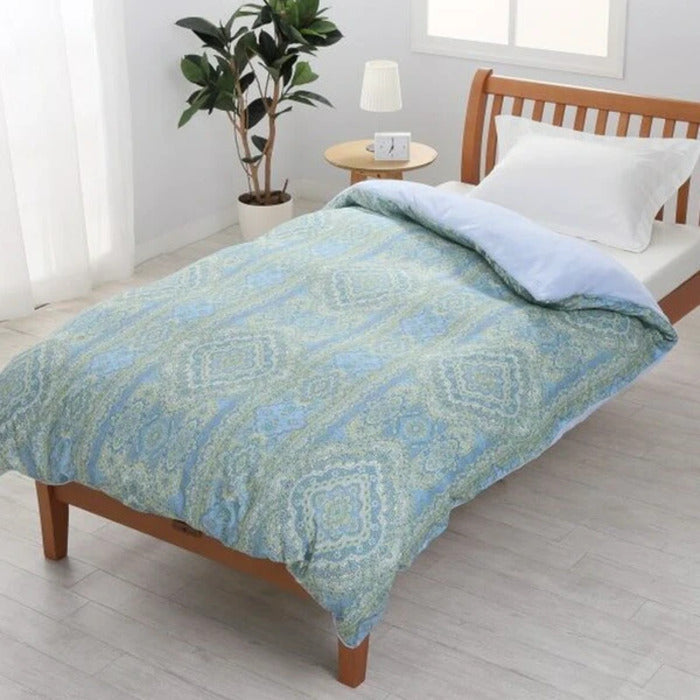 西川 あったか 掛けカバー 肌面あったか素材 TJ2510 シングルロング nis-11876328s1の画像