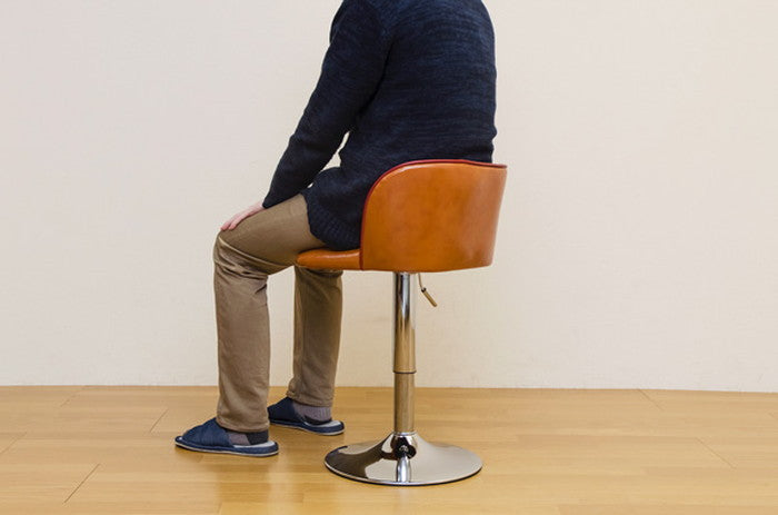 Fuga ダイニング バーチェア BK/BL/CBR/RD ブラック ブルー キャメルブラウン レッド sk-clf11の画像