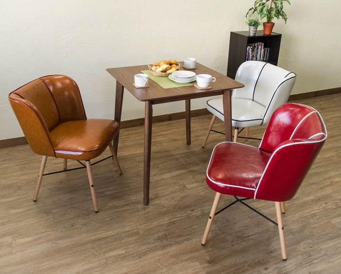 Donovan ダイニング チェア BL/CBR/RD/WH ブラック ブルー キャメルブラウン レッド ホワイト sk-clf15の画像