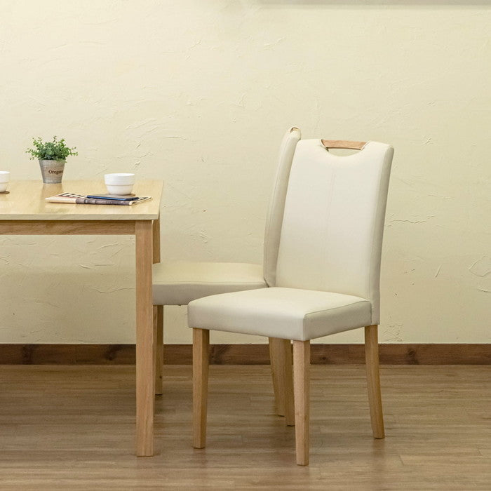 OLIVIA ダイニング チェア 2脚セット NA/WAL ナチュラル ウォールナット sk-lh01の画像