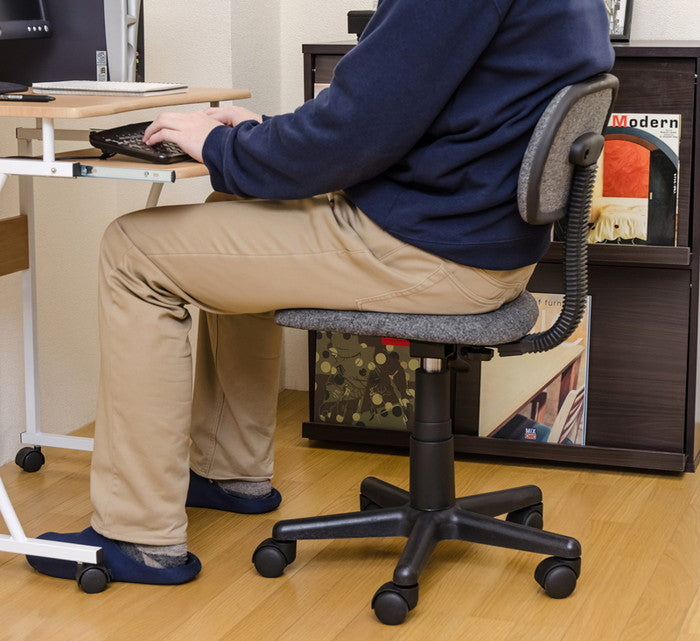 オフィスチェア BK/BL/GR/RD ブラック ブルー グレー レッド sk-qzya18の画像