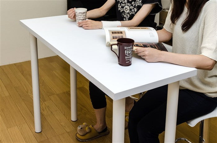 フリーバーテーブル 120×45 BK/WH ブラック ホワイト sk-tyh1245の画像