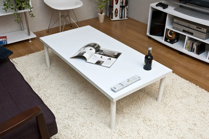 フリーローテーブル 120×60 BK/WH ブラック ホワイト sk-tz1260の画像