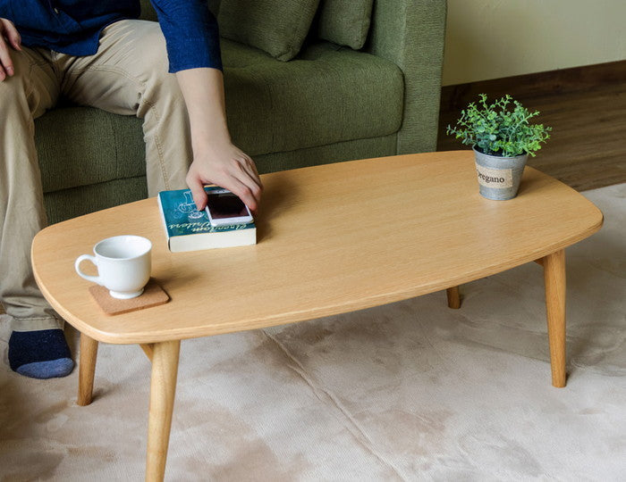 BONNY 折れ脚ローテーブル DBR/NA/WW ダークブラウン ナチュラル ホワイトウォッシュ sk-vtm01の画像