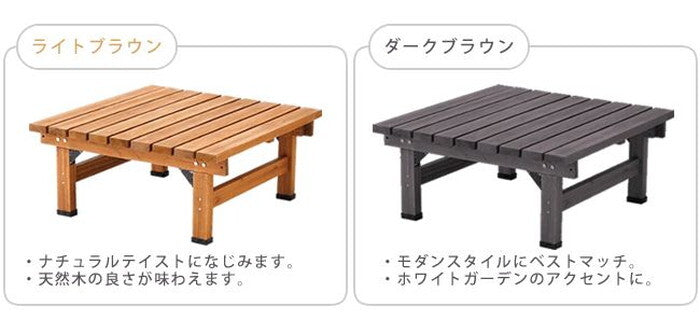 デッキ縁台 90×90 木製 ステップ 天然木製 ウッドデッキ ガーデンベンチ ガーデンチェア 庭 smi-sst-dec-9090の画像