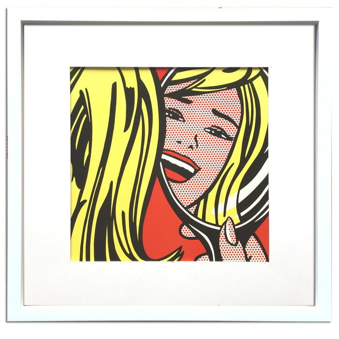 ロイ・リヒテンシュタイン 鏡の前の少女 1963 Roy Lichtenstein Girl in Mirror,1963 430x430x30 snw-irl-52857の画像