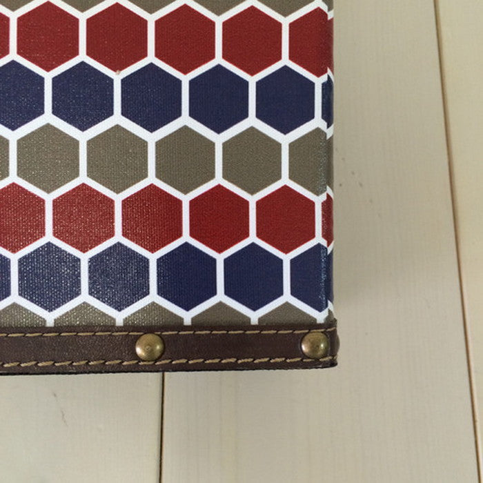 ウッドボックス バッグ風ボックス かわいい小物入れ 収納箱 S・L各1セット sun-4860510s1の画像