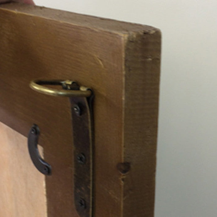 ウッドフレームミラー 木製フレームクリア塗装 アンティーク風 ブルックリンスタイル 1点 sun-5157202s1の画像