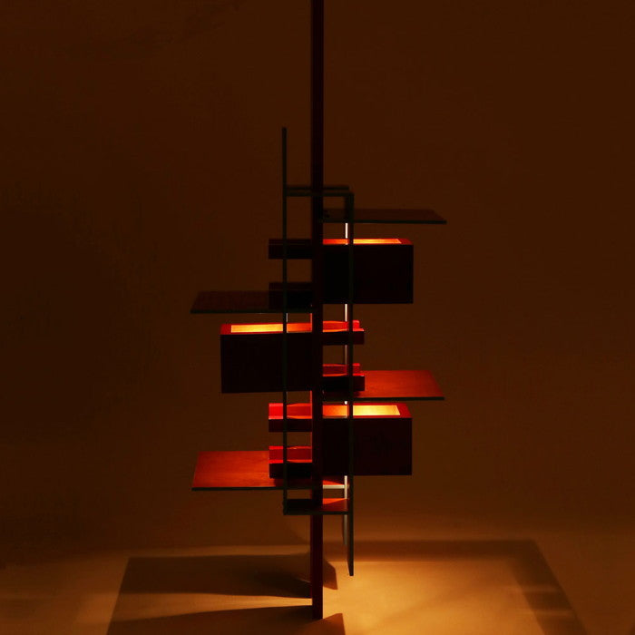 フランク・ロイド・ライト タリアセン ペンダントライト Sサイズ チェリーブラウン デザイナーズ ジェネリック家具 リプロダクト tim-000537の画像