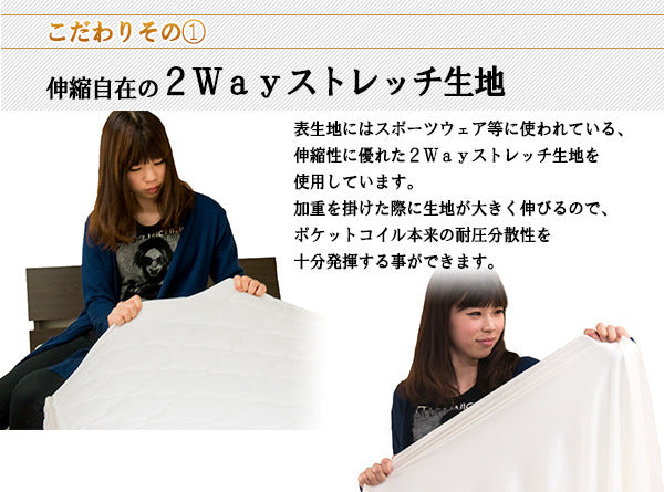 棚照明付フロアベッド ダブル 新型体圧分散ポケットコイルスプリングマットレス付 to-10-190-d-156639の画像