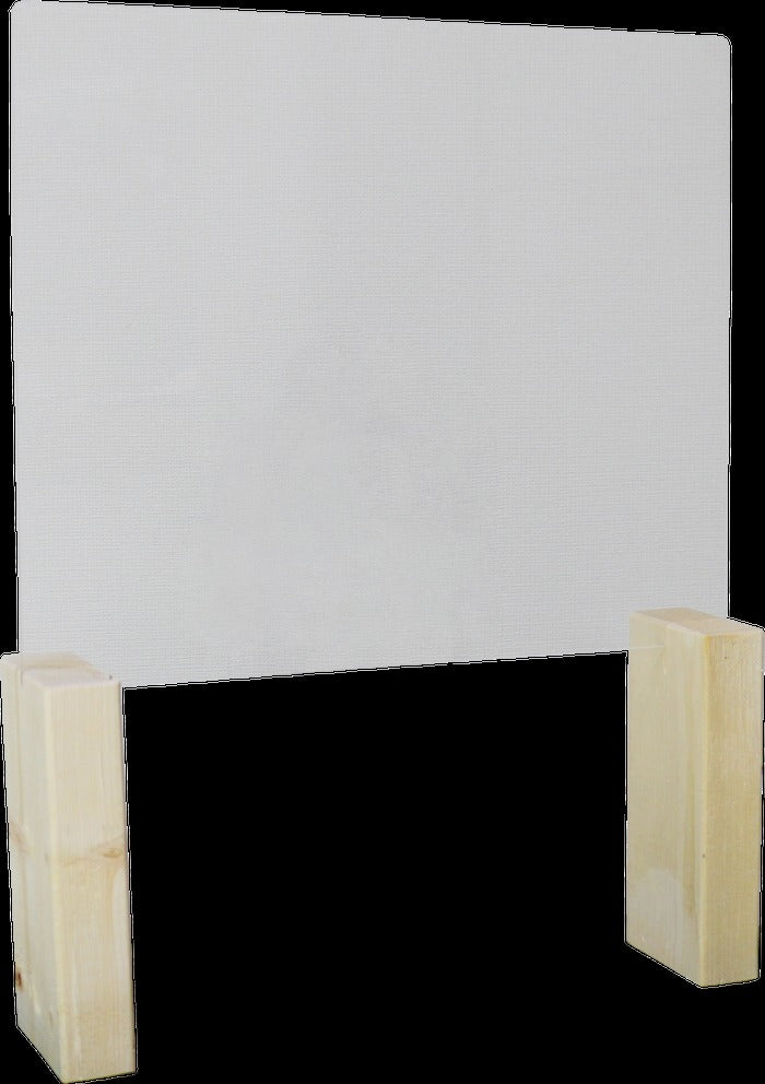 飛沫ガードパネル Mサイズ 塩ビ板 単体 ロング脚 ハイタイプ 飲食店向け to-zk03m-1pcs-highの画像