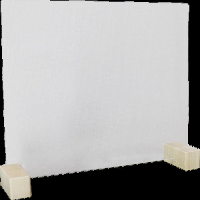 飛沫ガードパネル Mサイズ 塩ビ板 単体 標準脚 飲食店向け to-zk03m-1pcs-lowの画像