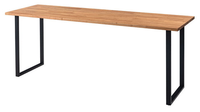  カウンターダイニングテーブル ナチュラル W180×D55×H70cm ダイニング テーブル カウンター リモートワーク デスク 机 コンパクト シンプル ナチュラル おしゃれ モダン 北欧 天然木 木製 azu-ace-358の画像