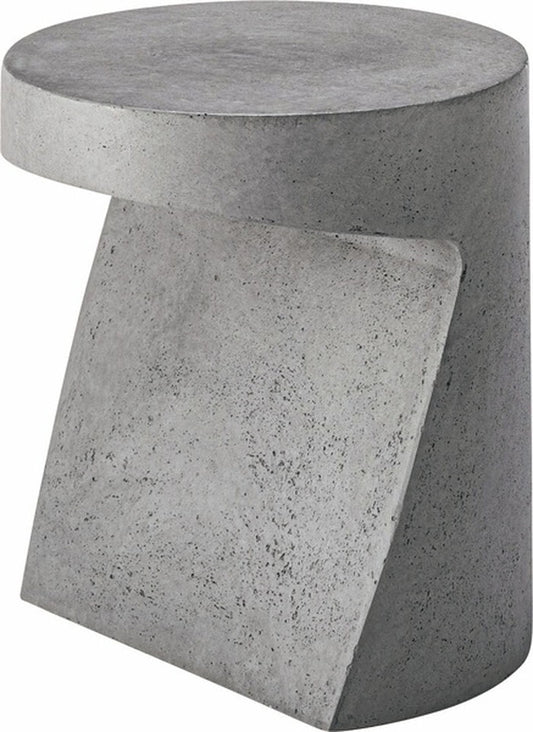  サイドテーブル グレー アイボリー W35.5×D35.5×H40 サイドテーブル テーブル ミニテーブル ソファサイドテーブル ソファサイド インテリア リビング アクセント オブジェ デザイン スタイリッシュ シルエット アート おしゃれ シンプル シック 上品 モダン 丸 グレー azu-ast-31の画像