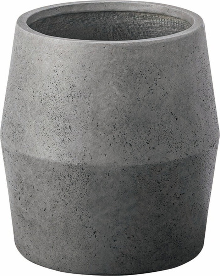  グリーンベース グレー アイボリー W30×D30×H31 グリーンベース プランター 植物 植木鉢 植え込み インテリア リビング アクセント オブジェ デザイン ニュアンス シルエット アート おしゃれ シンプル シック 上品 モダン ニュアンスカラー マット グレー azu-ast-35の画像