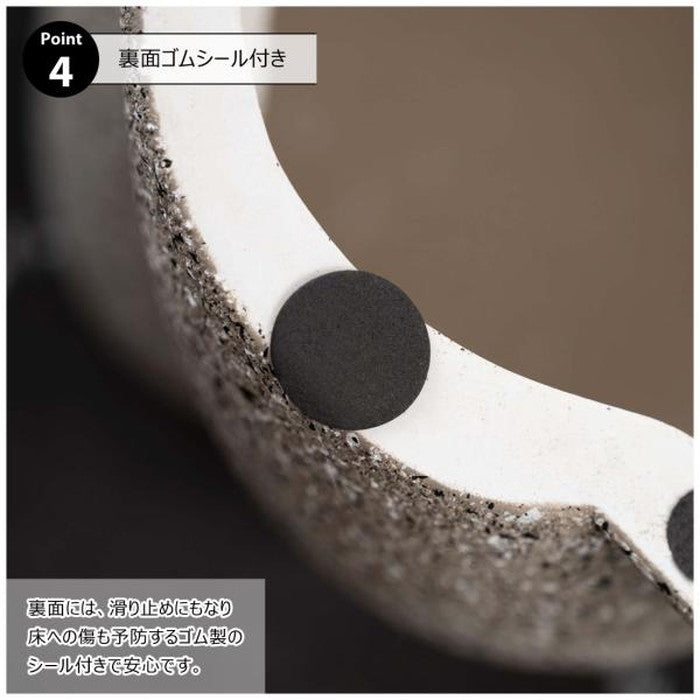 サイドテーブル グレー ホワイト W32×D32×H40  azu-ast-60の画像