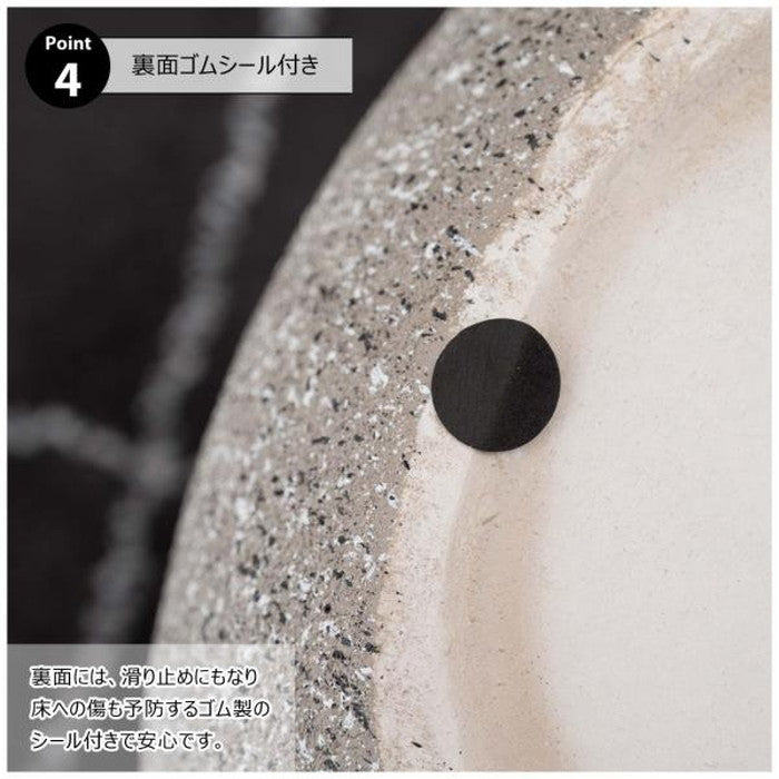 サイドテーブル グレー ホワイト W42×D32×H45  azu-ast-62の画像