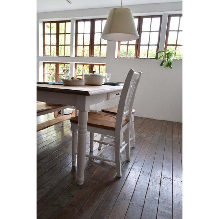 ダイニング チェア ミディ ホワイト W40×D55×H85×SH43 azu-cfs-210の画像