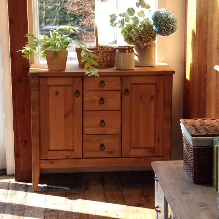 フォレ サイドボード ナチュラル W95×D40×H80  azu-cfs-514の画像