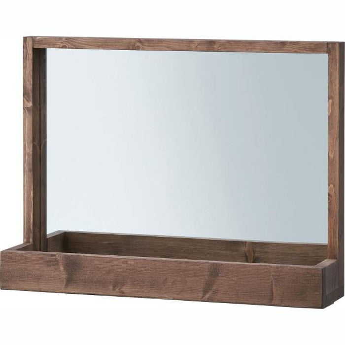 ミラー 鏡 ブラウン W60×D15×H45  azu-cfs-844の画像