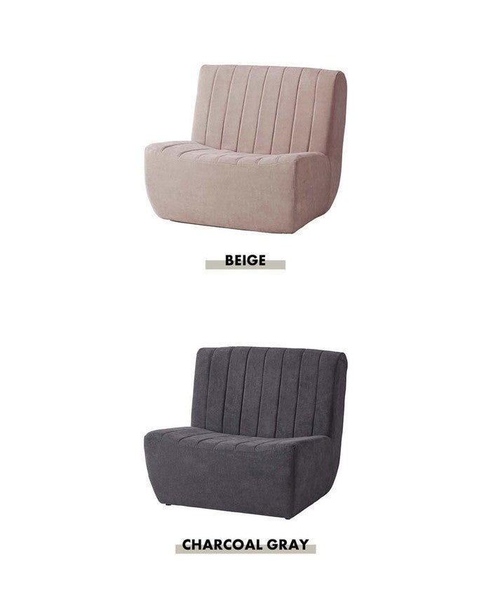 フロアソファ ベージュ チャコールグレー W80×D88×H75×SH33  azu-cl-178の画像