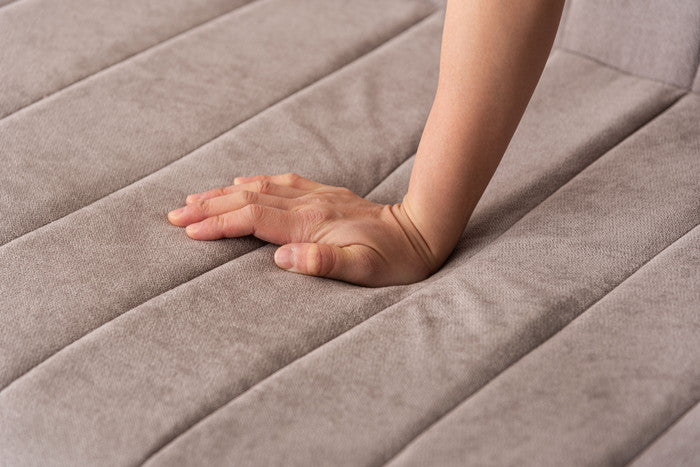 フロアソファ ベージュ チャコールグレー W80×D88×H75×SH33  azu-cl-178の画像