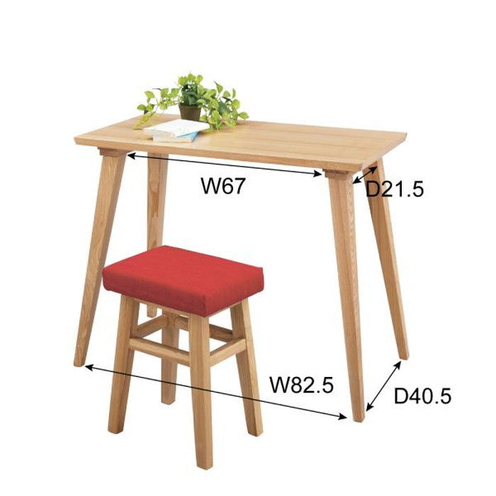 バンビ デスク ナチュラル W90×D45×H70  azu-cl-787tの画像