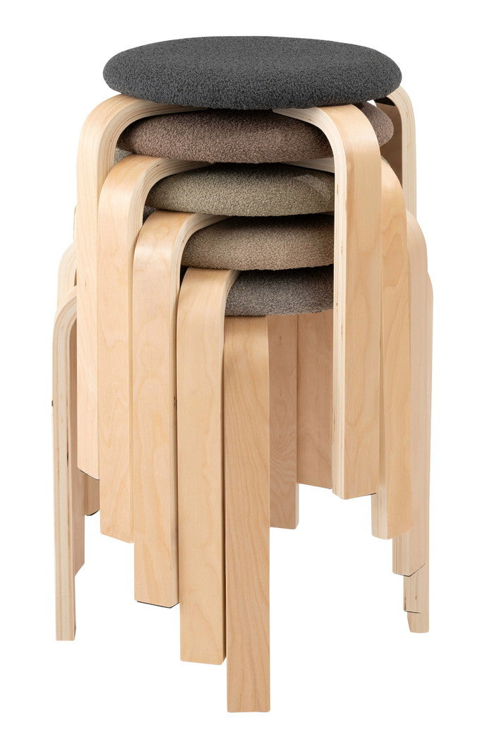 スツール チャコールグレー グレーベージュ モカブラウン オリーブ スモークグレー W32×D32×H45  azu-cl-802の画像