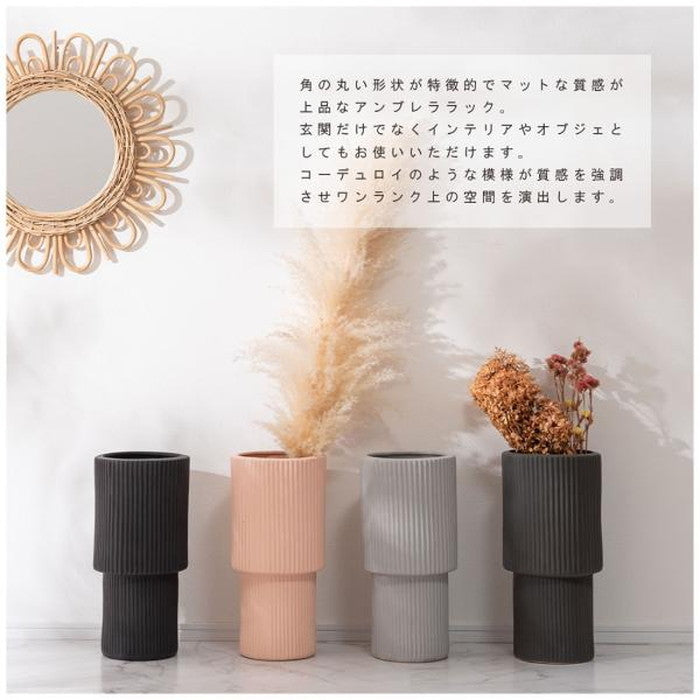 アンブレララック 傘立て ブラック チャコールグレー ライトグレー ペールオレンジ W18.5×D18.5×H36  azu-cly-15の画像