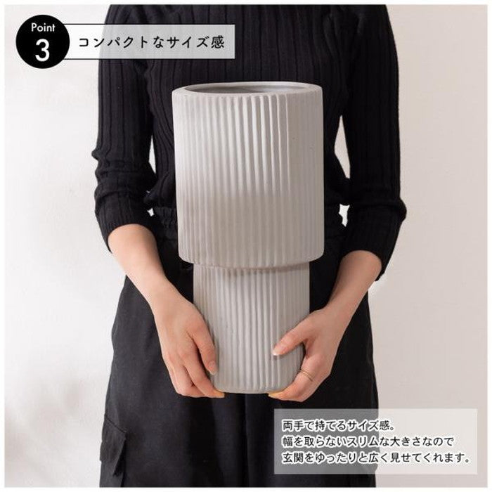 アンブレララック 傘立て ブラック チャコールグレー ライトグレー ペールオレンジ W18.5×D18.5×H36  azu-cly-15の画像