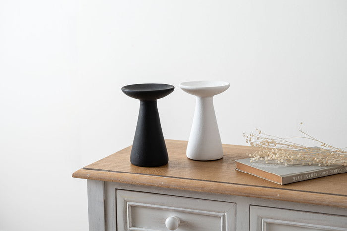 トレーS ブラック ホワイト W10.5×D10.5×H16  azu-cly-44の画像