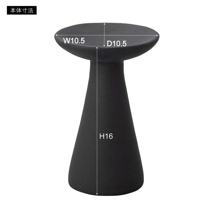 トレーS ブラック ホワイト W10.5×D10.5×H16  azu-cly-44の画像